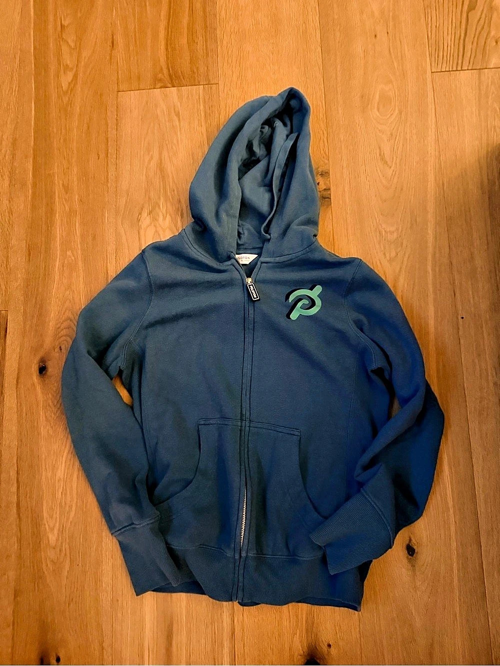 Peloton Floral Graphic Full-Zip Hoodie Kids Blue